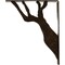 Ekena Millwork Damon Wrought Iron Bracket, (Triple center brace), Antiqued Brass 2"W x 12"D x 15"H BKTM02X12X15TDAABS - alternate 7